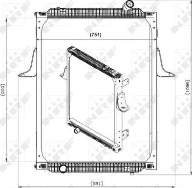 NRF 539700 - Радиатор, охлаждение двигателя autospares.lv