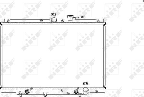 NRF 53515 - Радиатор, охлаждение двигателя autospares.lv