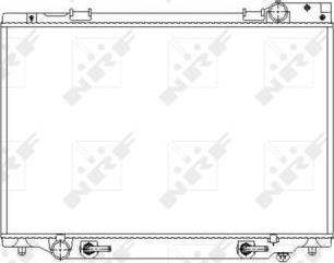 NRF 53539 - Радиатор, охлаждение двигателя autospares.lv