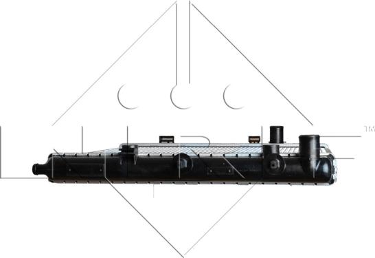 NRF 53531 - Радиатор, охлаждение двигателя autospares.lv