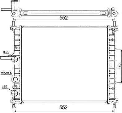 NRF 53607 - Радиатор, охлаждение двигателя autospares.lv