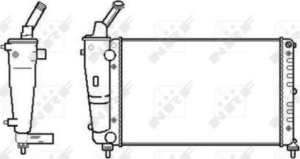 NRF 53620 - Радиатор, охлаждение двигателя autospares.lv