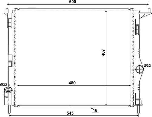 NRF 53069A - Радиатор, охлаждение двигателя autospares.lv