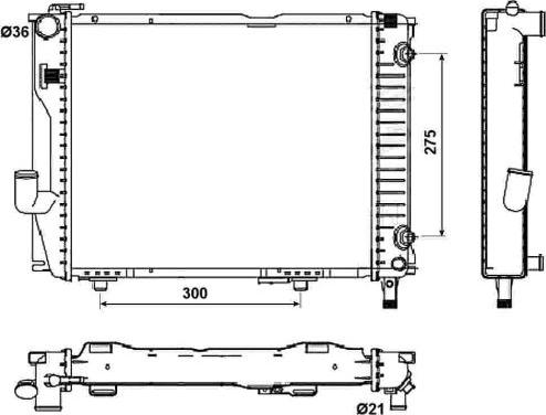 NRF 53030 - Радиатор, охлаждение двигателя autospares.lv