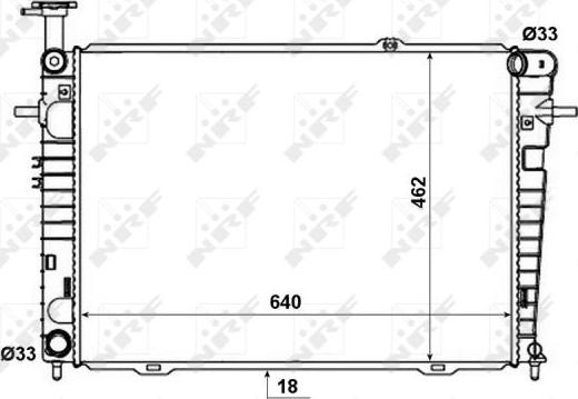 NRF 53192 - Радиатор, охлаждение двигателя autospares.lv