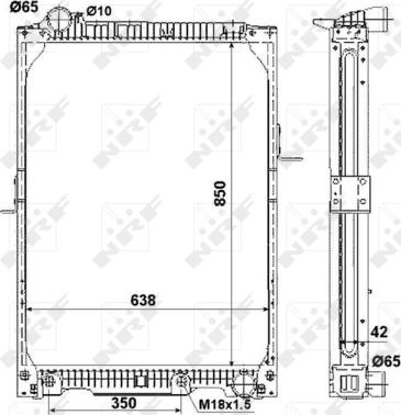 NRF 53890 - Радиатор, охлаждение двигателя autospares.lv