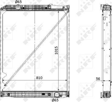 NRF 53867 - Радиатор, охлаждение двигателя autospares.lv