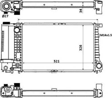 NRF 53879 - Радиатор, охлаждение двигателя autospares.lv