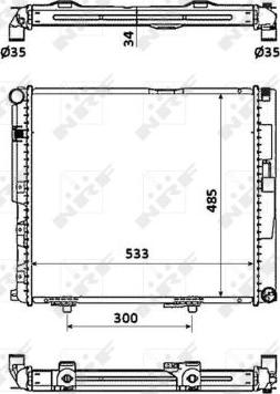 NRF 53874 - Радиатор, охлаждение двигателя autospares.lv