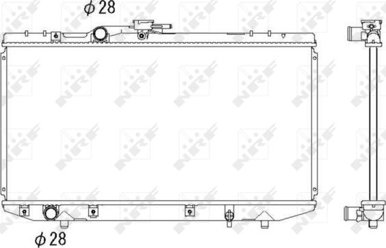 NRF 53269 - Радиатор, охлаждение двигателя autospares.lv