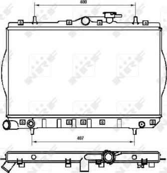 NRF 53262 - Радиатор, охлаждение двигателя autospares.lv