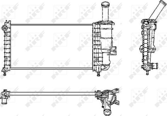 NRF 53230 - Радиатор, охлаждение двигателя autospares.lv