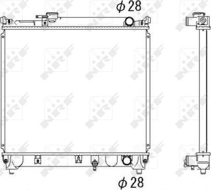 NRF 53279 - Радиатор, охлаждение двигателя autospares.lv