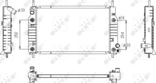 NRF 53748 - Радиатор, охлаждение двигателя autospares.lv