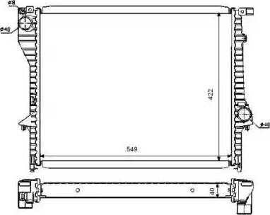 NRF 53730 - Радиатор, охлаждение двигателя autospares.lv