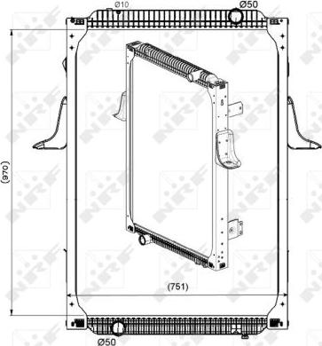 NRF 529564 - Радиатор, охлаждение двигателя autospares.lv