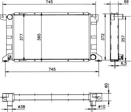 NRF 52034 - Радиатор, охлаждение двигателя autospares.lv