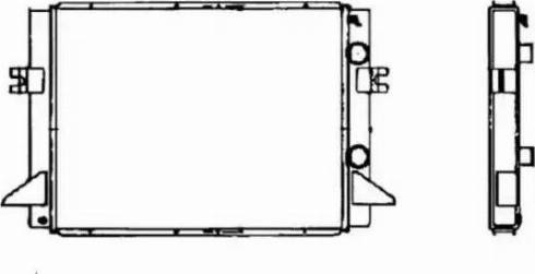 NRF 52075 - Радиатор, охлаждение двигателя autospares.lv