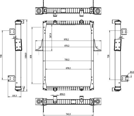 NRF 52072 - Радиатор, охлаждение двигателя autospares.lv