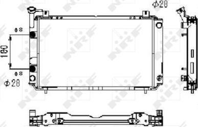 NRF 523495 - Радиатор, охлаждение двигателя autospares.lv