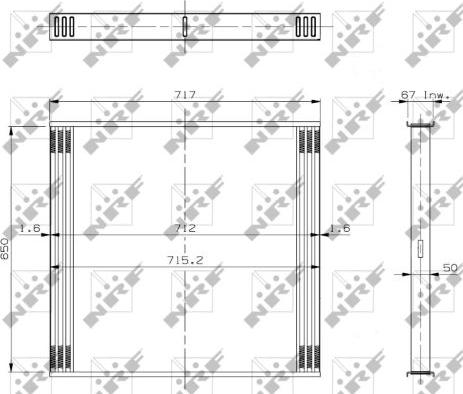 NRF 19032 - Сетка радиатора, интеркулер autospares.lv