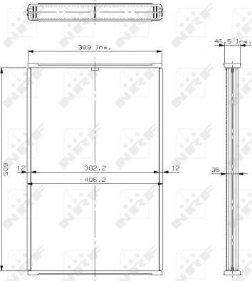 NRF 17111 - Сердцевина радиатора, охлаждение двигателя autospares.lv