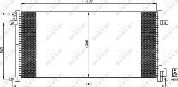 NRF 35491 - Конденсатор кондиционера autospares.lv