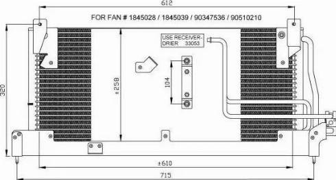 NRF 35466 - Конденсатор кондиционера autospares.lv