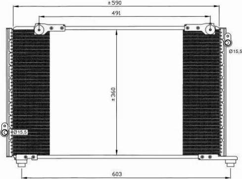 NRF 35607 - Конденсатор кондиционера autospares.lv