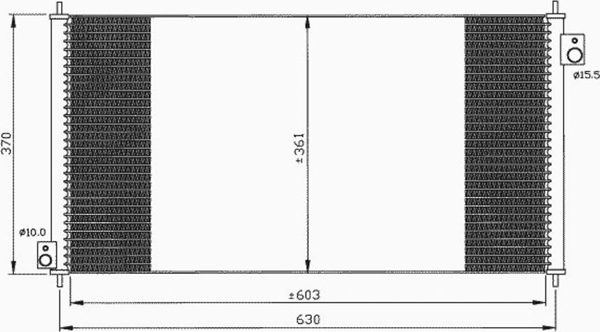 NRF 35682 - Конденсатор кондиционера autospares.lv