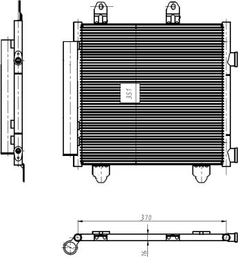 NRF 350445 - Конденсатор кондиционера autospares.lv