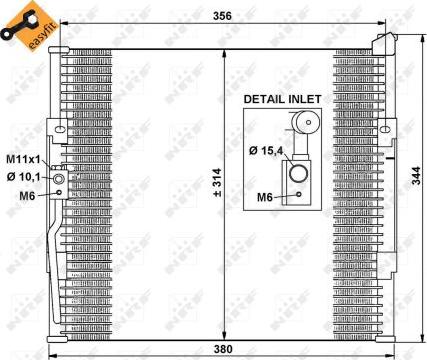 NRF 35146 - Конденсатор кондиционера autospares.lv