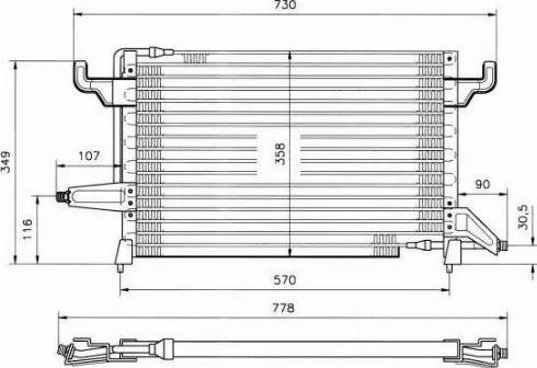 NRF 35152 - Конденсатор кондиционера autospares.lv