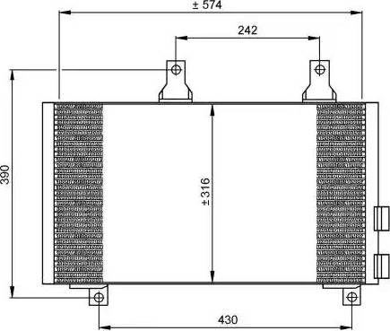 NRF 35185 - Конденсатор кондиционера autospares.lv