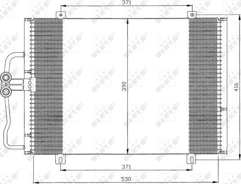 NRF 35833 - Конденсатор кондиционера autospares.lv