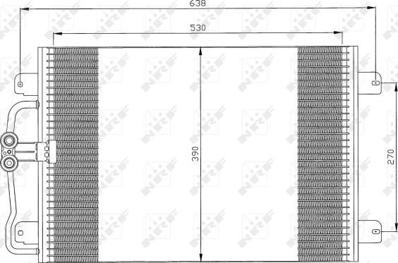 NRF 35832 - Конденсатор кондиционера autospares.lv