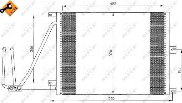 NRF 35292 - Конденсатор кондиционера autospares.lv