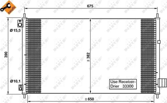 NRF 35780 - Конденсатор кондиционера autospares.lv