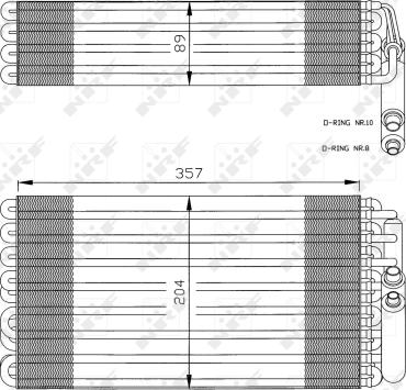 NRF 36032 - Испаритель, кондиционер autospares.lv