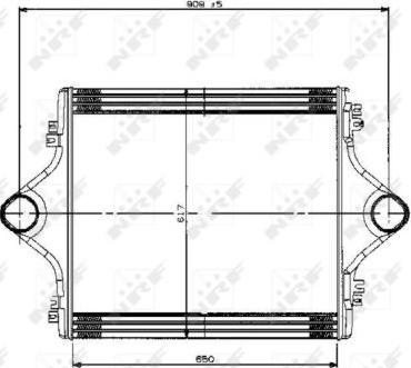 NRF 309005X - Интеркулер, теплообменник турбины autospares.lv