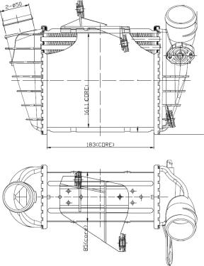 NRF 309073 - Интеркулер, теплообменник турбины autospares.lv
