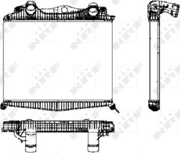 NRF 30450 - Интеркулер, теплообменник турбины autospares.lv