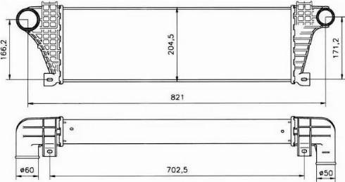 NRF 30117 - Интеркулер, теплообменник турбины autospares.lv