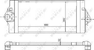 NRF 30893 - Интеркулер, теплообменник турбины autospares.lv