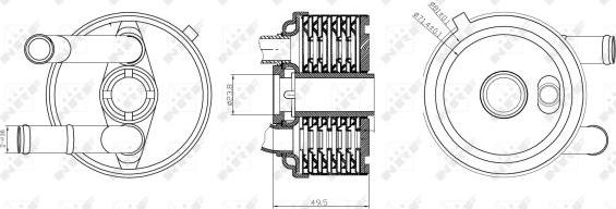 NRF 31187 - Масляный радиатор, автоматическая коробка передач autospares.lv