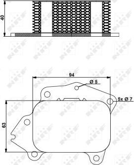 NRF 31174 - Масляный радиатор, двигательное масло autospares.lv