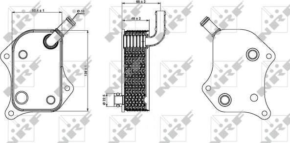 NRF 31237 - Масляный радиатор, двигательное масло autospares.lv