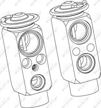 NRF 38402 - Расширительный клапан, кондиционер autospares.lv