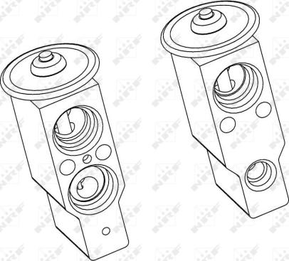 NRF 38364 - Расширительный клапан, кондиционер autospares.lv