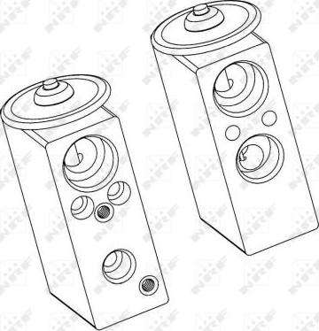 NRF 38365 - Расширительный клапан, кондиционер autospares.lv